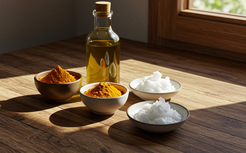 Jabón 100% Natural de Curcuma y Aceite de Olivo Antioxidante y Revitalizante