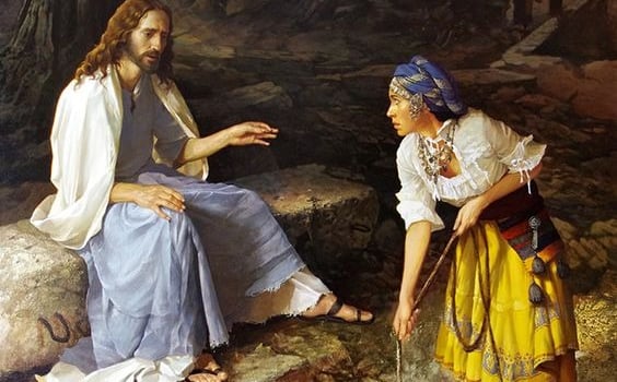 The woman surprised when Jesus initiated conversation with her