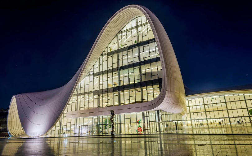 a beautiful architecture building with a lot of windows