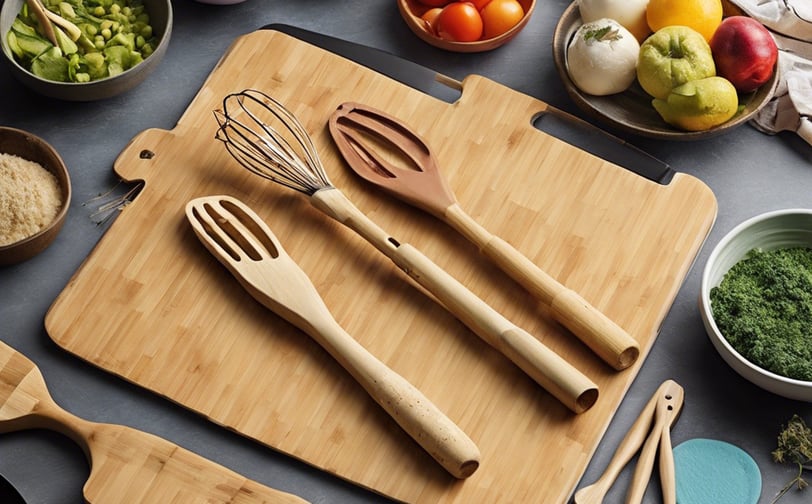 a couple of knives sitting on top of a cutting board