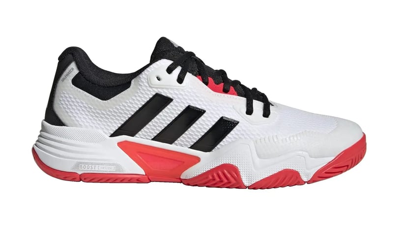 Adidas SoleMatch Control 2 white padel shoe with Boost cushioning and clay outsole