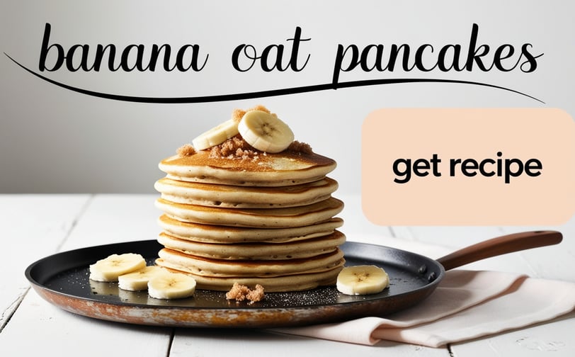 Banana oat pancakes