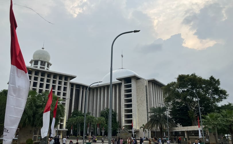 Istiqlal Mosque entrance Jakarta, Indonesia 