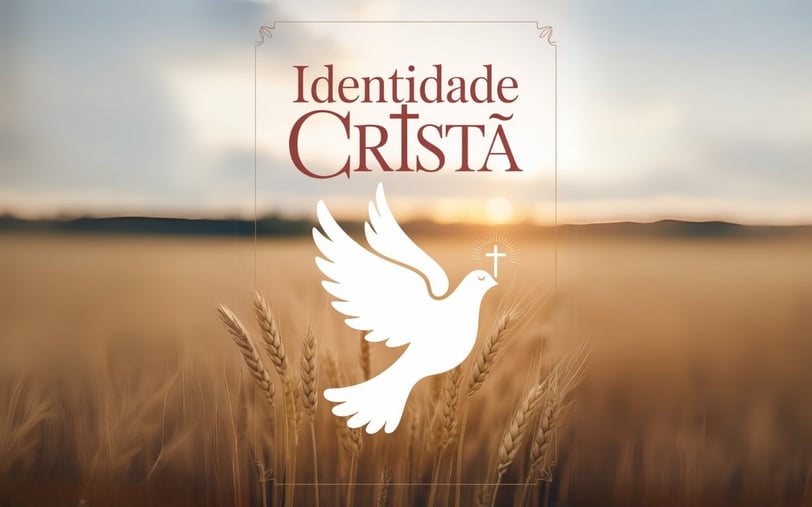 a white dove with a cross on a field