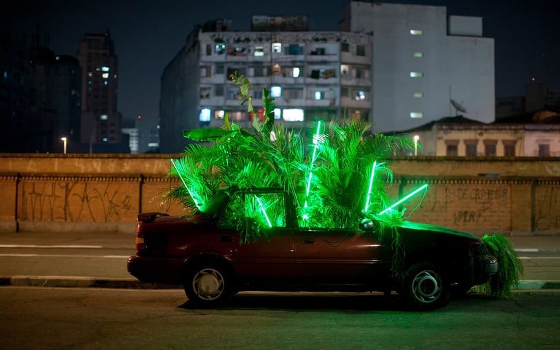 intervenções da série Carro Verde