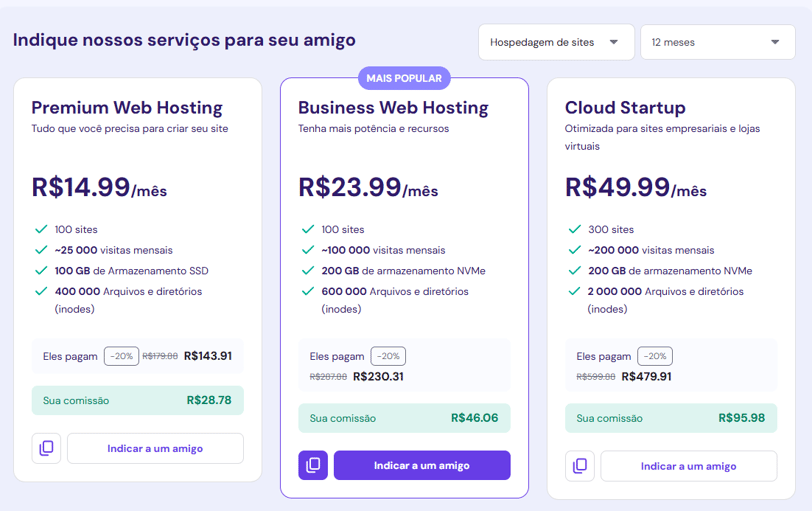 hostinger o melhor custo-benefício