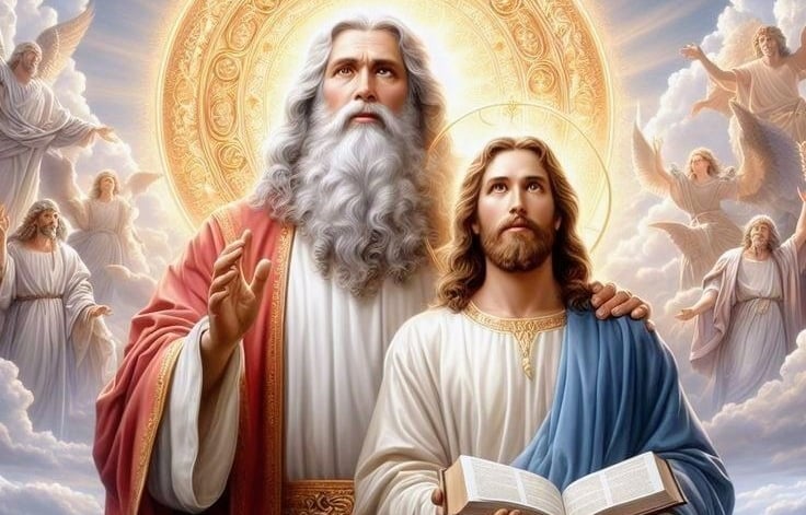 God the Father and Jesus Christ in heaven