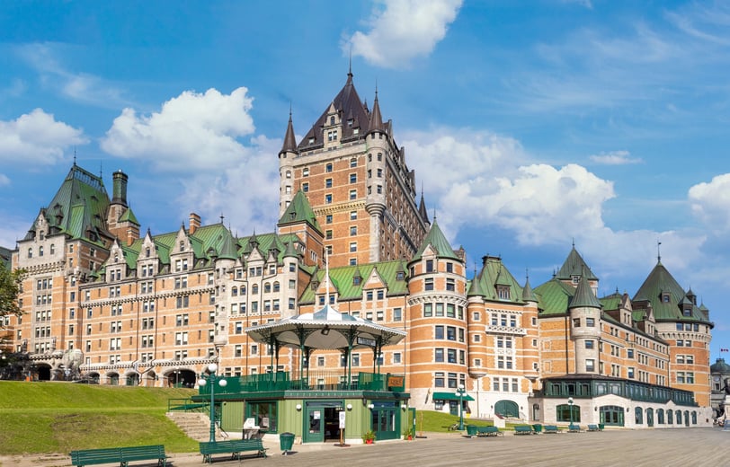 Chateau Frontenac in Quebec historic center