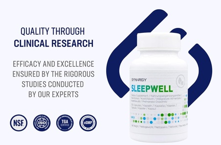 Synergy WorldWide SleepWell capsules for natural relaxation and sleep support