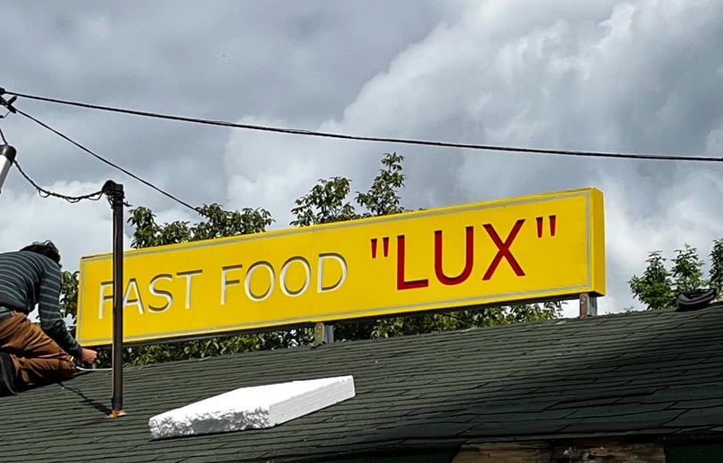 Fasto food LUX svjetleća reklama