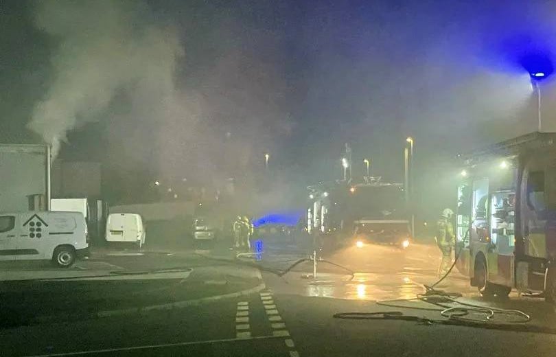 Fire at Hilltop Campers - Photo credit: David Powell