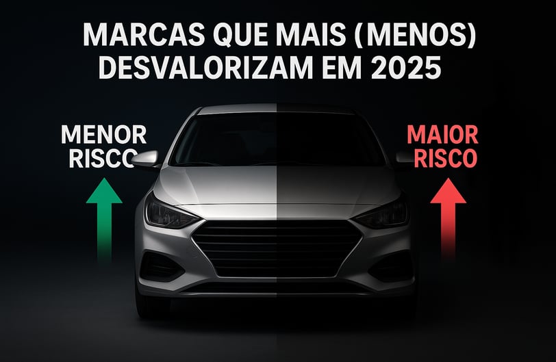 Carro prata centralizado, dividido ao meio com iluminação contrastante — lado esquerdo iluminado com