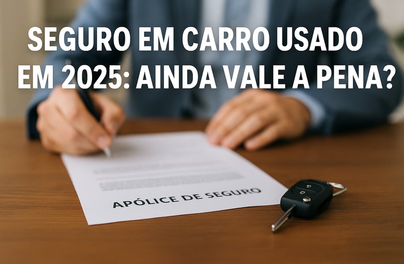 Pessoa assinando uma apólice de seguro com o título “APÓLICE DE SEGURO” visível sobre a mesa, ao lad