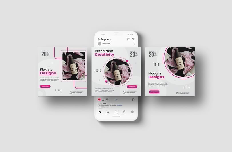 Free Social Media Post Template Instagram Post and Story