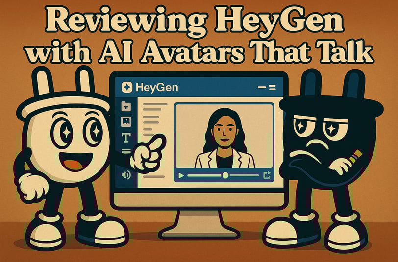 Plugsy looks shocked while watching an AI-generated version of himself speak on a computer screen. S