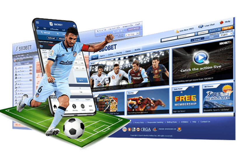 a soccer player is playing soccer on a tablet
