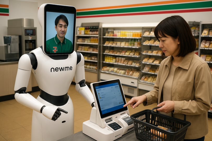 7-Eleven Jepang Hadirkan Robot Avatar "newme" di Expo Osaka 2025: Solusi Masa Depan untuk Ritel dan Kekurangan Tenaga Kerja