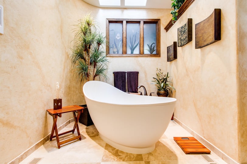 A beautifully remodeled small bathroom showcasing space-saving design ideas from Regal Touch Home.