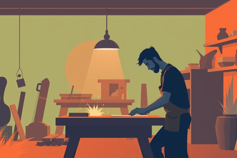 a woodworker at a workshop