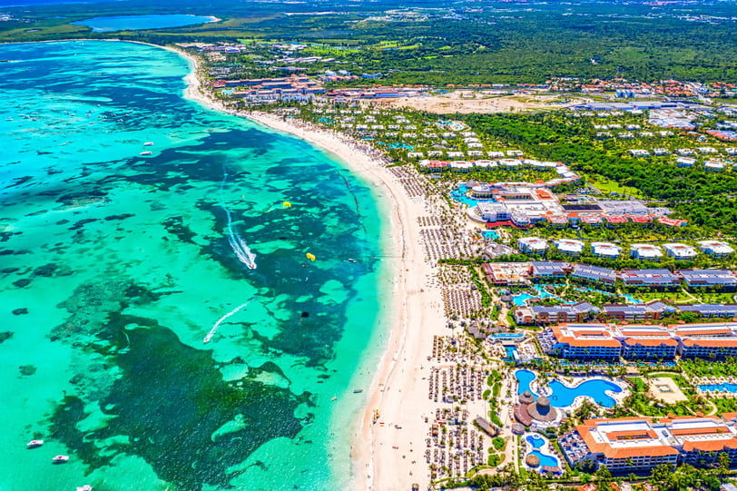 Punta Cana all-inclusive resorts and white-sand beach in the Dominican Republic