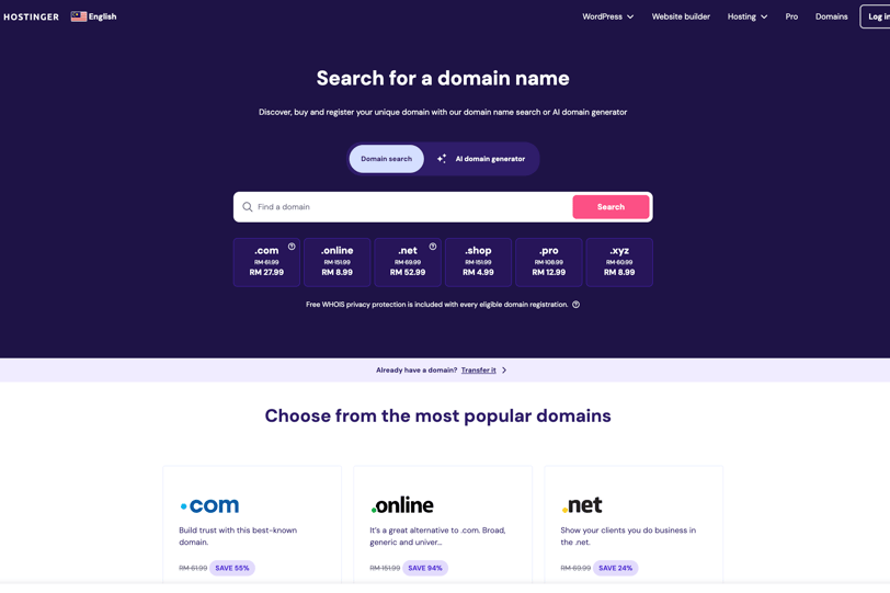 daftar nama domain 