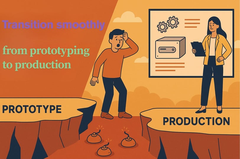 transition from prototyping to production