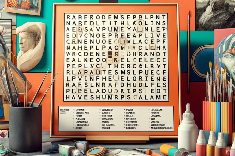 Modern Art Icons Word Search