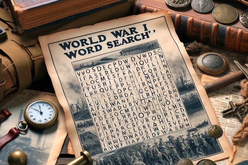 World War I Word Search