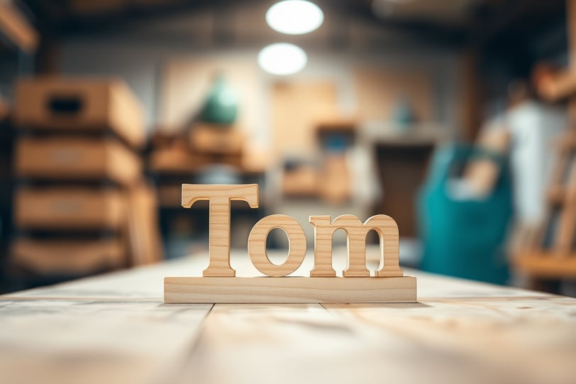 a wooden DIY name sign