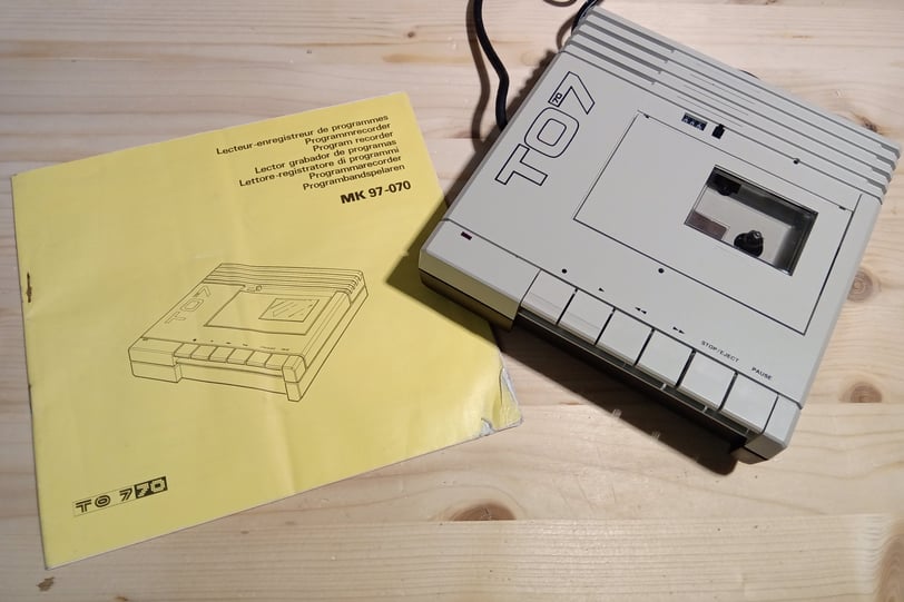 Lecteur-enregistreur de cassette MK 97-070 pour le micro-ordinateur Thomson TO7/70