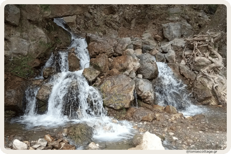 Symi waterfalls near Little Omalos in Viannos, Crete
