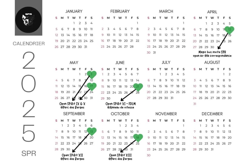 calendrier 2025