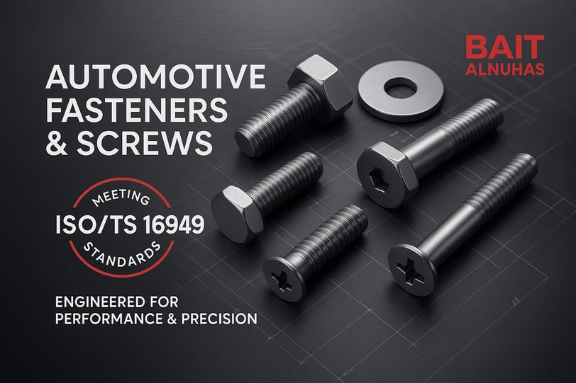 ISO/TS 16949 certified automotive fasteners and screws for UAE manufacturers