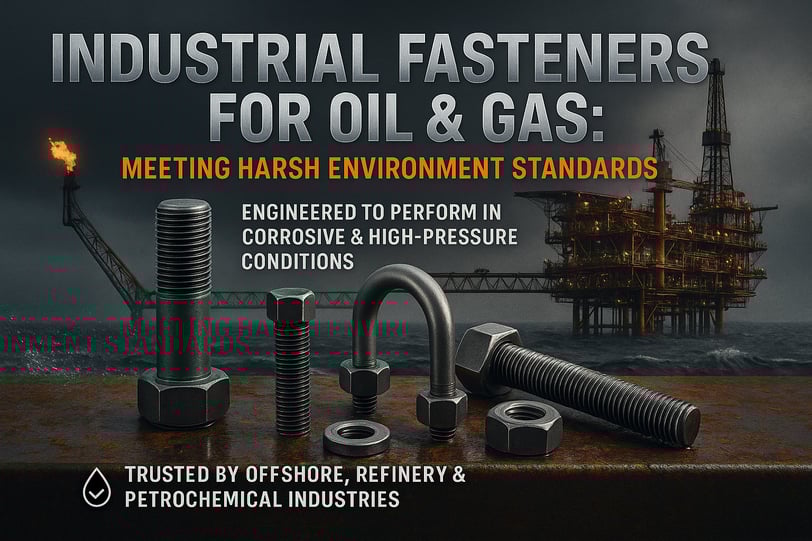 Industrial fasteners used in oil and gas pipelines