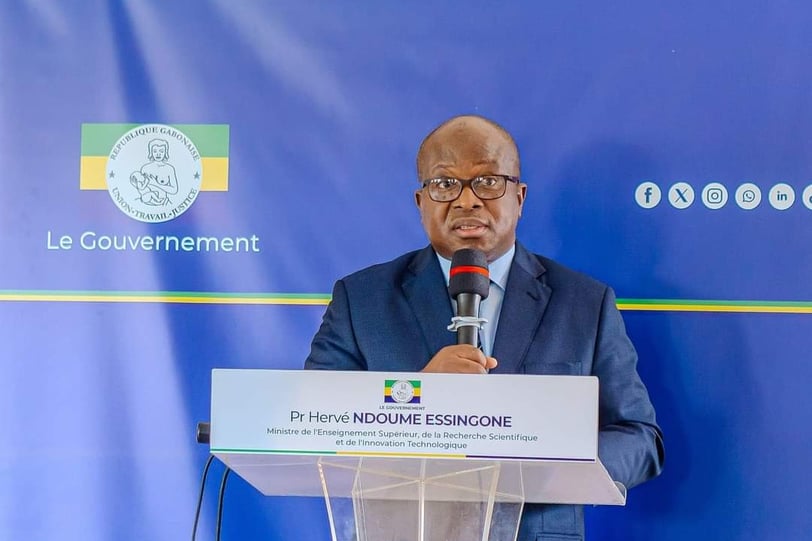 Le ministre de l’Enseignement supérieur gabonais, Pr Hervé Ndoume Essingone