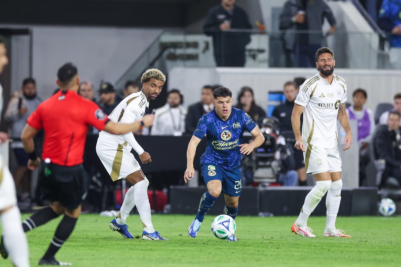 Richard Sanchez for Club América vs LAFC at BMO Stadium
