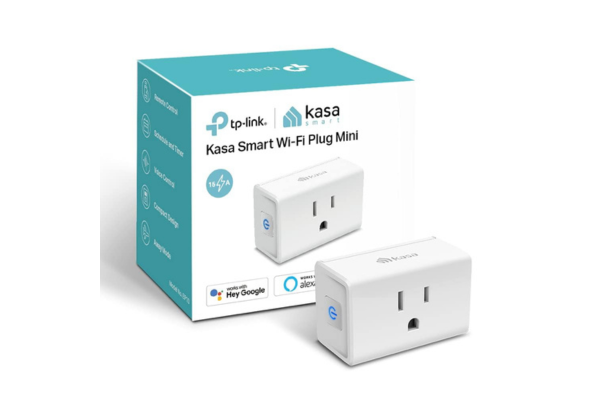alt="Smart home device – Kasa EP10 plug in white outlet"