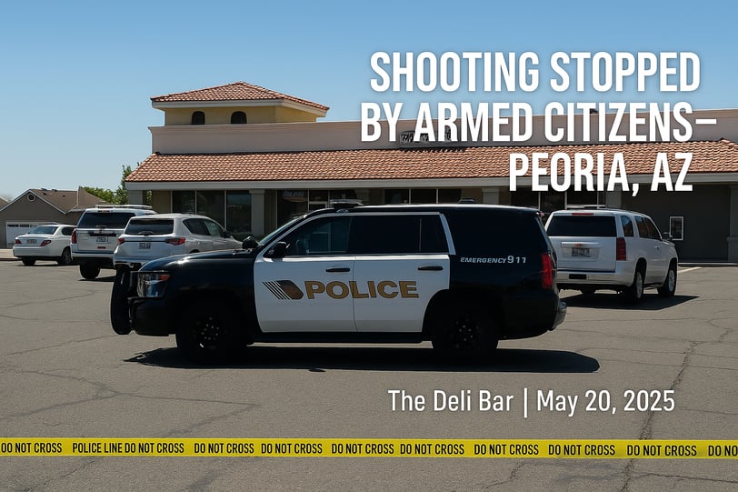 Shooting At Deli Sports Bar Peoria, AZ Good Guy with Gun