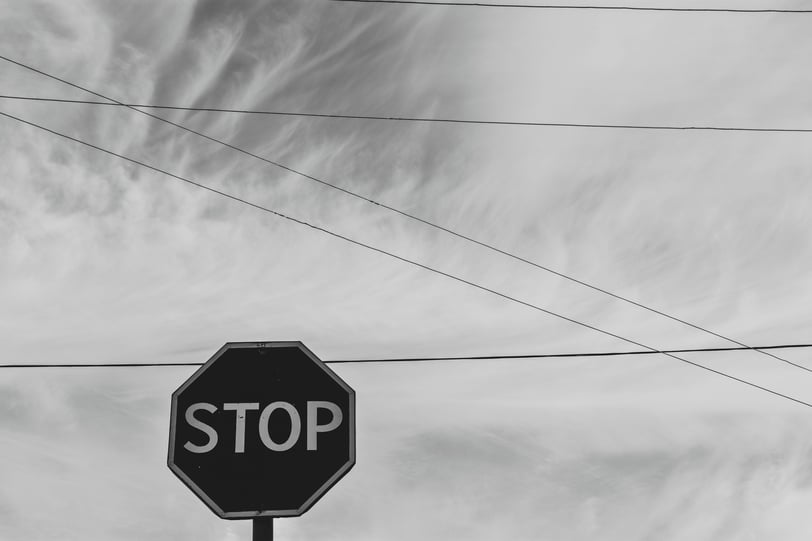 a stop sign