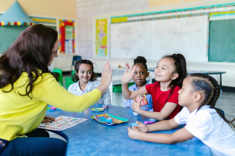 happy students with social emotional learning