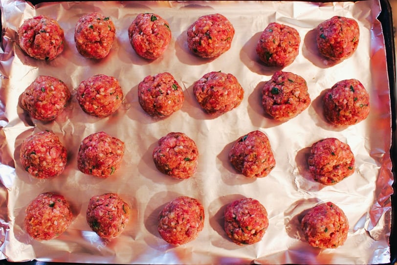 meatballs uncooked