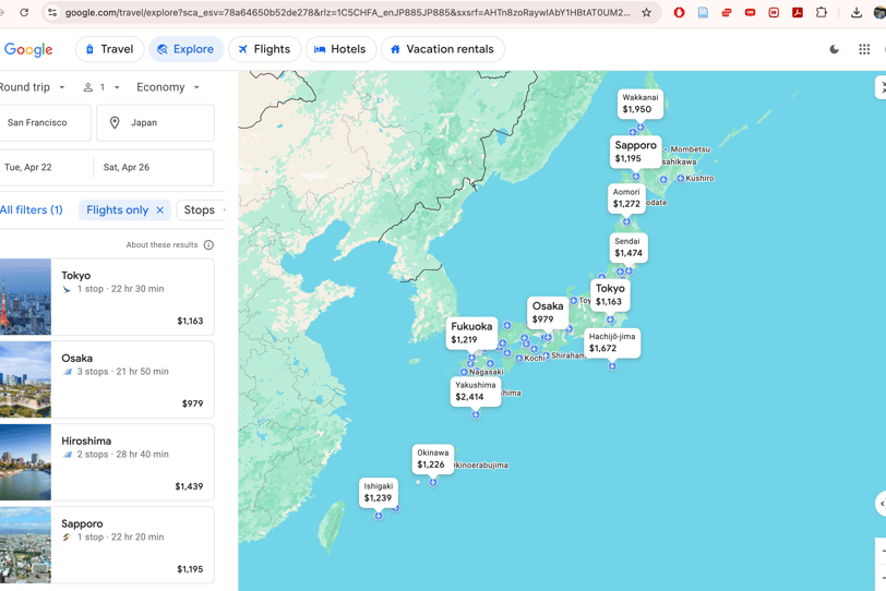 CHOOSING A DESTINATION