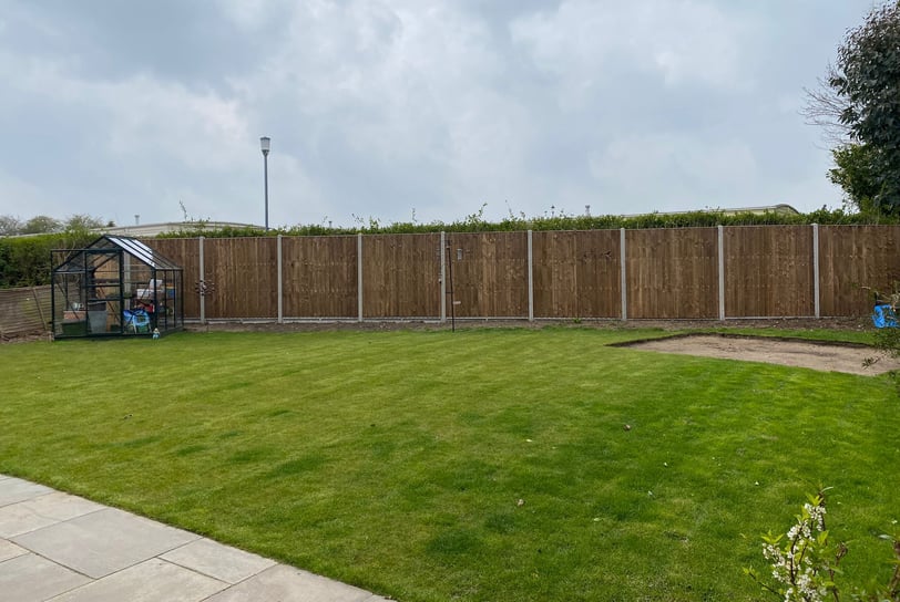Before the garden work started