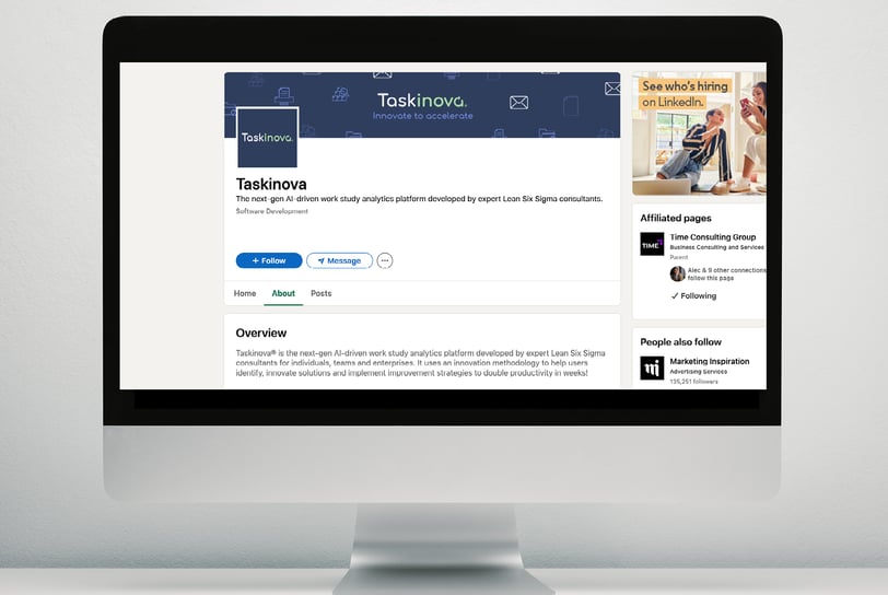 Taskinova social media marketing visuals for brand promotion and user engagement.