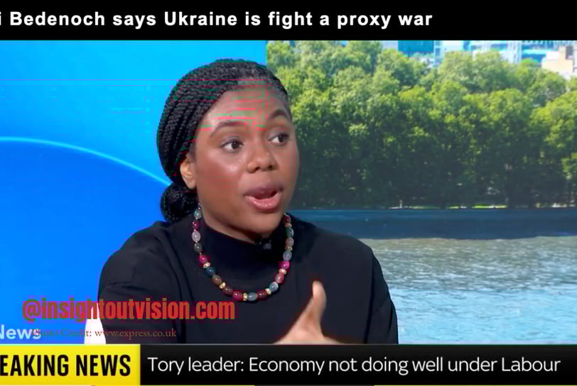 Kemi Badenoch’s “Proxy War” Comments Ignite Russian Propaganda and Stir Global Debate