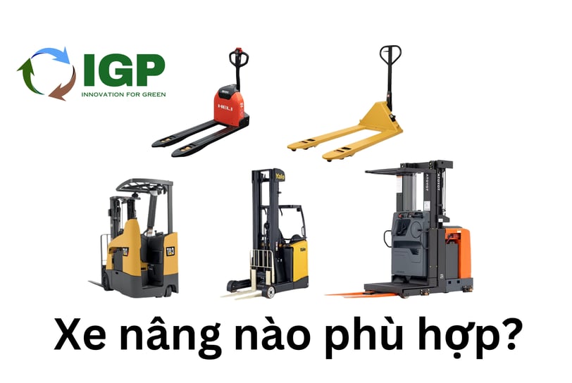 Lựa chọn xe nâng phù hợp với các loại pallet nhựa