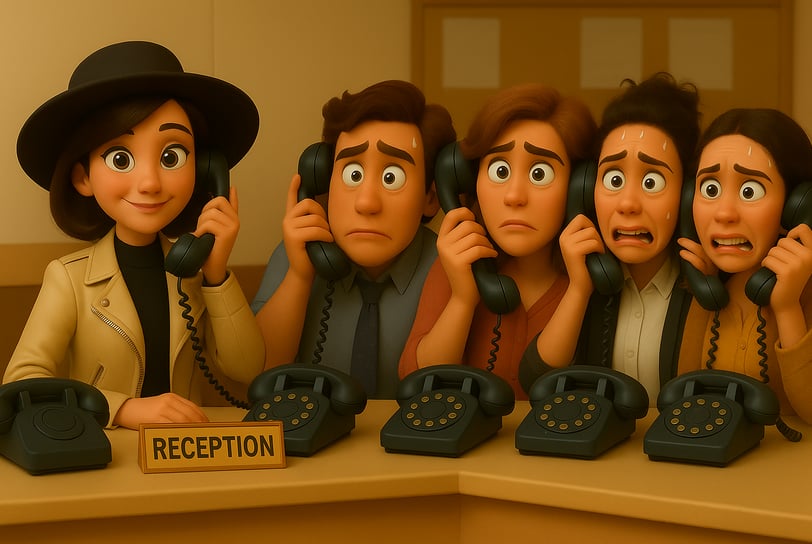 Parnidia's AI voice agent versus 4 Human Receptionists