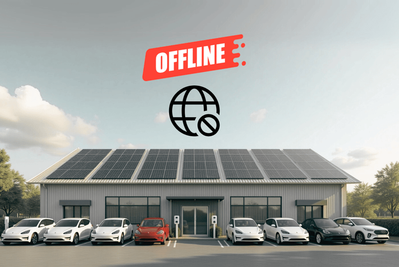 Firmengebäude offline ohne Internet