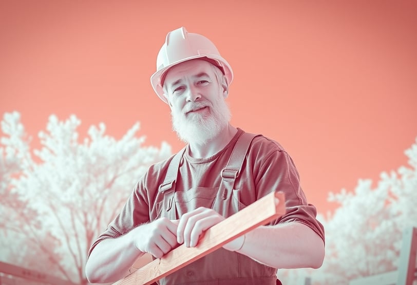 a carpenter posing for a photo