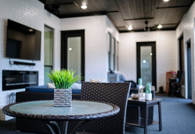 outside living created by east texas home builder Tracy Dews